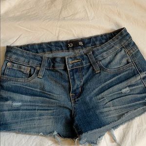 Short denim shorts